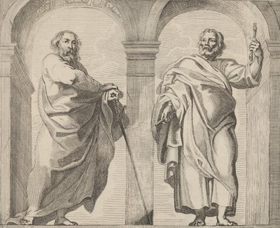 Saints Peter and Paul in a vestibule, ca. 1630-80., ca. 1630-80. 作者 雷莫杜斯·埃因霍兹