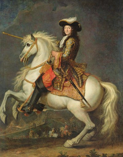 路易十四的骑马肖像（1638-1715） 作者 René Antoine Houasse
