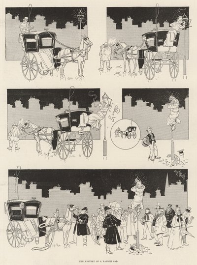 Hansom驾驶室的神秘面纱 作者 René Bull