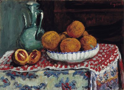 Rene Seyssaud（1867-1952 年）1909 年的油画《壶边的静物 必须提及：普罗旺斯问候基金会收藏，马赛 作者 雷内·奥古斯特·赛索