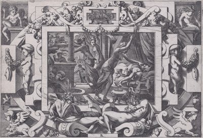 Pelias Killed by his Daughters Dont par pitié elles prennent courage son sang vider par v..., 1563. 作者 雷内·博伊文（Rene Boyvin）