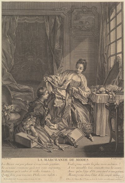 时尚商人，1746-55。 作者 雷内盖拉德