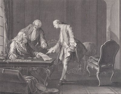 要求继承权的浪子，约1751年。 作者 雷内盖拉德