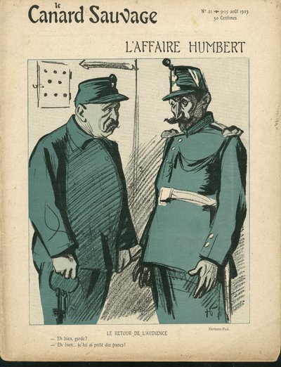 Hermann-Paul (1864-1940)为《Le Canard Sauvage》第21期封面所作的插图。 作者 雷内·乔治·赫尔曼·保罗