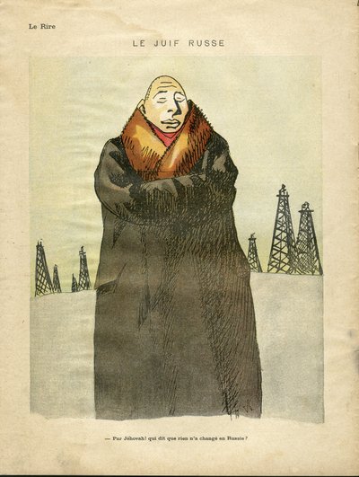 在Le Lire上的赫尔曼-保罗（1864-1940）的插图，约1935年--俄罗斯犹太人--反犹太主义，Petrole--犹太人 作者 雷内·乔治·赫尔曼·保罗