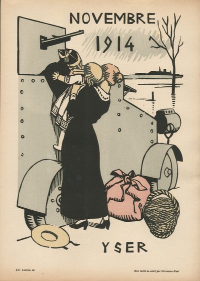 战争日历（第1年 -  1914年8月 -  1915年7月）（彩色木刻） 作者 雷内·乔治·赫尔曼·保罗