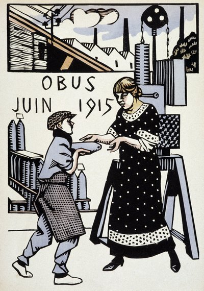 June 1915 - in “” Calendar of War””, drawing by Hermann-Paul, ed. 1916 作者 雷内·乔治·赫尔曼·保罗