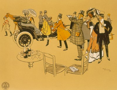 贝利特汽车的广告海报，1906年 作者 雷内·文森特
