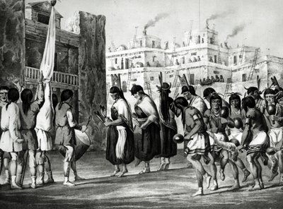 来自新墨西哥州Pueblo de Zuni的布法罗舞蹈，来自Sitgreave，酒吧的“Zuni和科罗拉多河流探险之旅”。阿克曼 作者 里卡德·霍文登·科恩