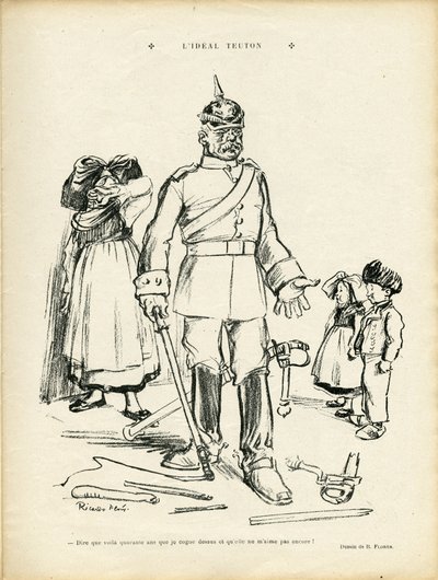 Illustration of Ricardo Flores (1878-1918) in Le Rire 作者 里卡多·弗洛雷斯（Ricardo Flores）