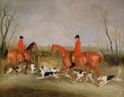 乔治·芒特福德（George Mountford），《昆恩斯》（The Huntsman to the Quorn）和W.德里（W. Derry），《鞭打入场》，在约翰·奥加特（John O&39;Gaunt）的金雀花（nor Melton Mowbray） 作者 理查德·巴雷特·戴维斯