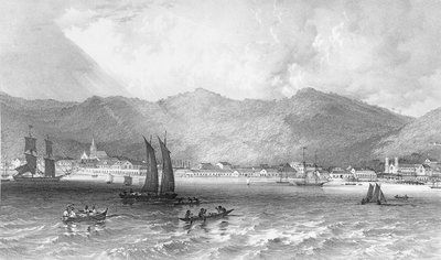 特立尼达，来自帕里亚湾，插图选自《西印度群岛风光 作者 理查德·布里根斯