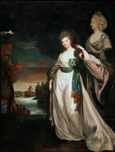 等待夫人的肖像亚历山德拉·布兰尼茨卡娅（1778-1781）。 作者 理查德·布朗普顿