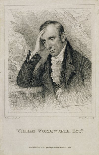 威廉·华兹华斯（William Wordsworth，1770-1850），由Henry Meyer（1782-1847）雕刻，1819年 作者 理查德·卡鲁瑟斯