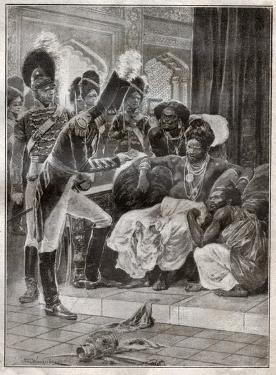 Colonialism in Sri Lanka. (engraving 作者 Richard Caton (after) Woodville