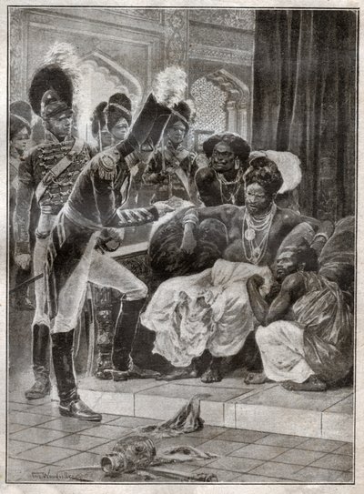 Sri Vikrama Rajasinha，康提（斯里兰卡）的国王，1815年被英国人解雇。1924年（插图） 作者 Richard Caton (after) Woodville