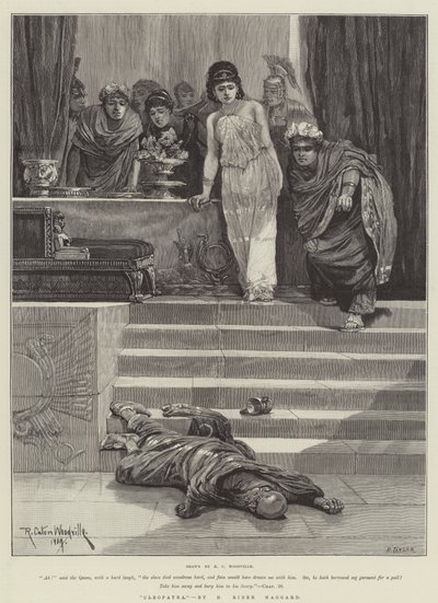 "Cleopatra"，H-Rider Haggard著（雕刻）。 作者 理查德·卡顿二世（之后）伍德维尔