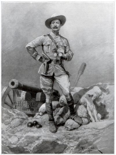 罗伯特·巴登·鲍威尔少将（1857-1941），1900年。 作者 理查德·卡顿二世·伍德维尔