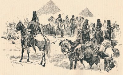 拿破仑·波拿巴参加金字塔之战，1798年，1884年 作者 Richard Caton II Woodville