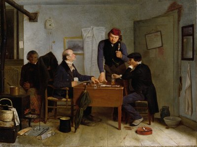 卡片玩家，1846年 作者 理查德·卡顿·伍德维尔