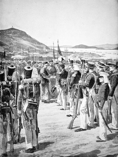 1841年香港被割让给英国人 作者 理查德·卡顿·伍德维尔