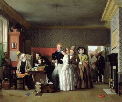 水手的婚礼，1852年（面料上的油） 作者 Richard Caton Woodville