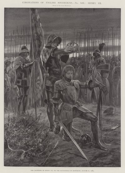 英国君主的加冕礼，亨利七世 作者 Richard Caton Woodville junior