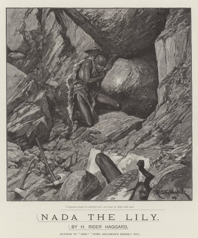 Nada the Lily，作者是H Rider Haggard 作者 Richard Caton Woodville junior