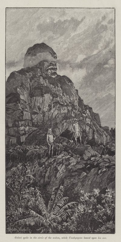 Nada the Lily，作者是H Rider Haggard 作者 Richard Caton Woodville junior
