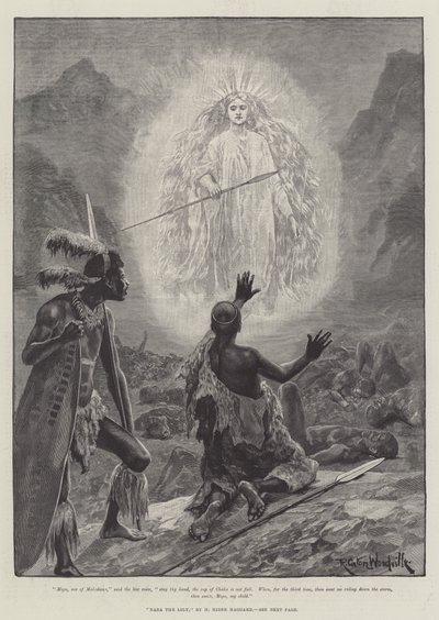 Nada the Lily，作者是H Rider Haggard 作者 Richard Caton Woodville junior