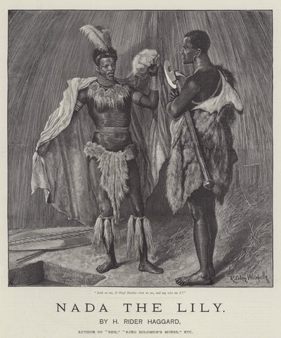Nada the Lily，作者是H Rider Haggard 作者 Richard Caton Woodville junior