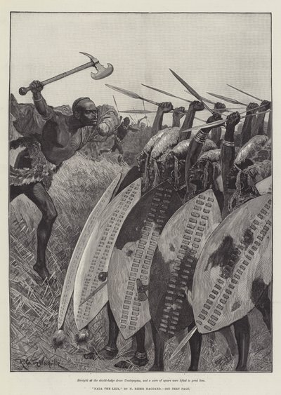 Nada the Lily，作者是H Rider Haggard 作者 Richard Caton Woodville junior