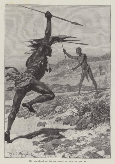 Nada the Lily，作者是H Rider Haggard 作者 Richard Caton Woodville junior