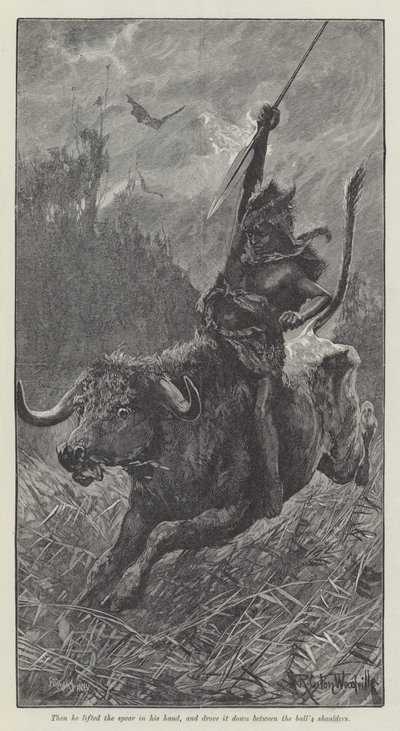 Nada the Lily，作者是H Rider Haggard 作者 Richard Caton Woodville junior