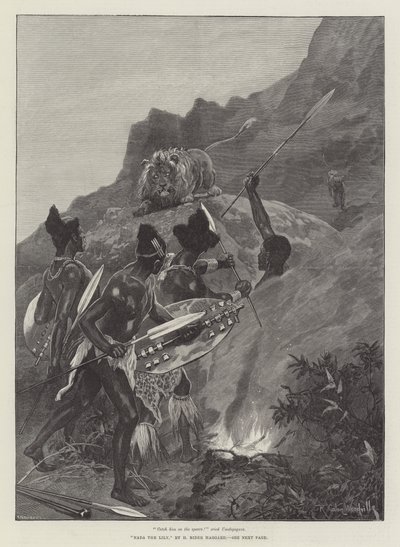 Nada the Lily，作者是H Rider Haggard 作者 Richard Caton Woodville junior