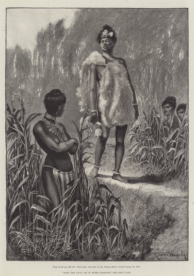 Nada the Lily，作者是H Rider Haggard 作者 Richard Caton Woodville junior