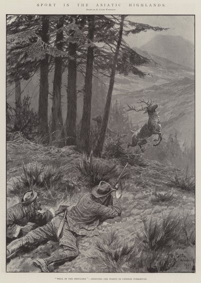 亚洲高地的体育运动 作者 Richard Caton Woodville junior