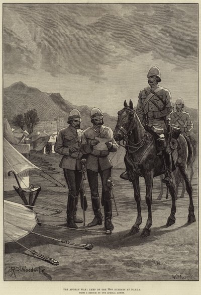 阿富汗战争，Dakka的第10次轻骑兵营 作者 Richard Caton Woodville junior