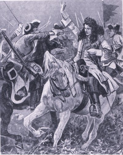 马尔佩凯特战役，1709年9月11日，英国陆地和海上战役的插图，1915年 作者 理查德·卡顿·伍德维尔初级