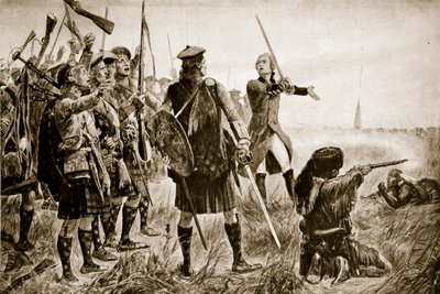 1759年的魁北克战役，来自&39;哈钦森的英国民族故事&39;，c.1923 作者 理查德·卡顿·伍德维尔初级