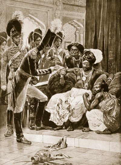 锡兰的英国人，来自“哈钦森的英国民族故事”，c.1923 作者 理查德·卡顿·伍德维尔初级