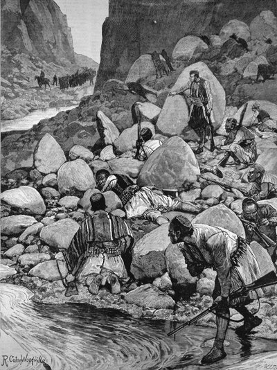 黑塞哥维那的起义：1882年4月1日的“伦敦新闻报”中的一个Ambuscade 作者 理查德·卡顿·伍德维尔初级