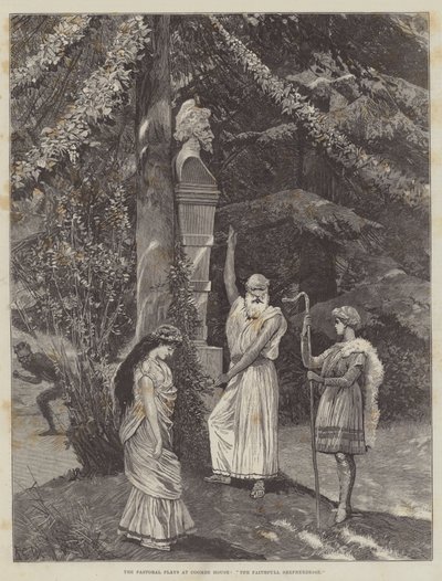 Coombe House的牧人戏剧，Faithfull Shepherdesse 作者 Richard Caton Woodville junior