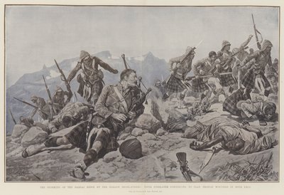 由Gordon Highlanders冲击Dargai山脊，Piper Findlater继续在两条腿受伤的情况下打球 作者 Richard Caton Woodville junior