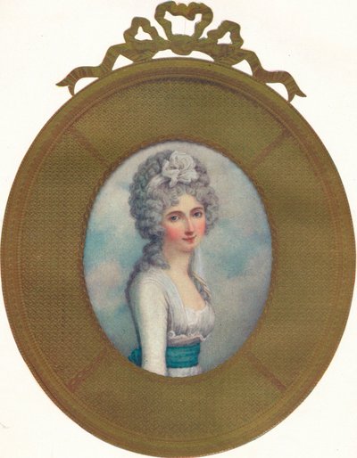 凯瑟琳的缩影肖像，夫人风度，后来的亨廷塔夫人，1787年，1907年 作者 理查德·科斯威