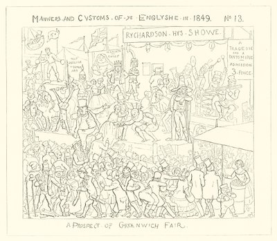 1849年，格林威治博览会的前景 作者 理查德·道尔