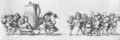 乐队在1851年的大展览中为游客们演奏 作者 理查德·道尔
