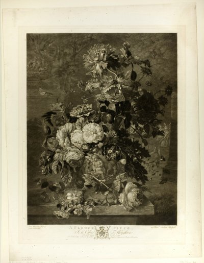 花卉作品，来自赫顿画廊 作者 理查德·厄洛姆（Richard Earlom）