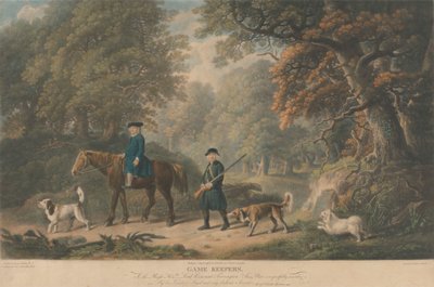 Game Keepers. To the Right Honorable. Lord Viscount Torrington 作者 理查德·厄洛姆（Richard Earlom）