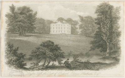 朗顿·霍尔（Longton Hall）：钢版画，nd [？19世纪初期]（印刷） 作者 理查德·埃登索·希思柯特